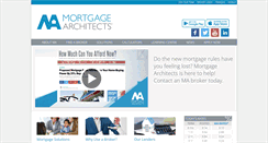 Desktop Screenshot of mortgagearchitects.ca