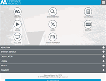 Tablet Screenshot of mortgagearchitects.ca